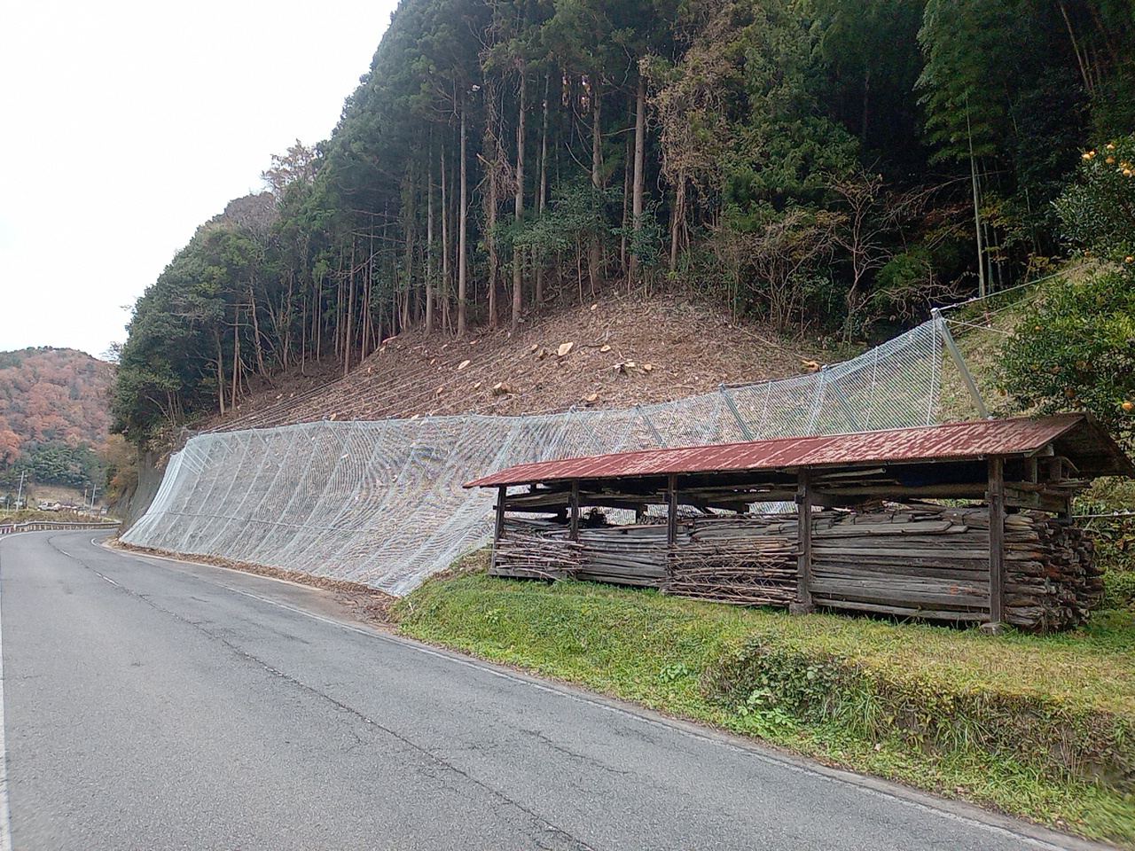 掛合上阿井線（掛合工区）原発等立地地域基盤整備交付金（落石対策）工事