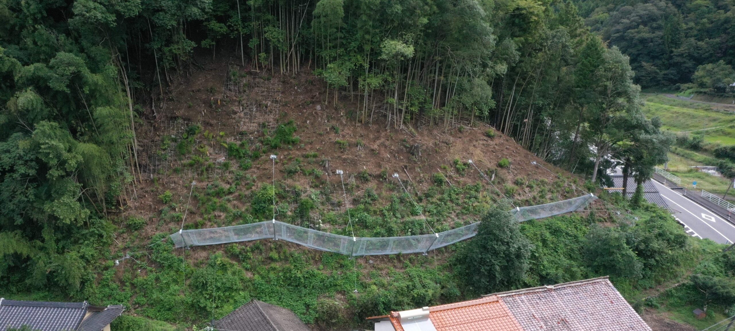 令和5年度（補正）　緊急予防治山事業（南村地区）山腹工事